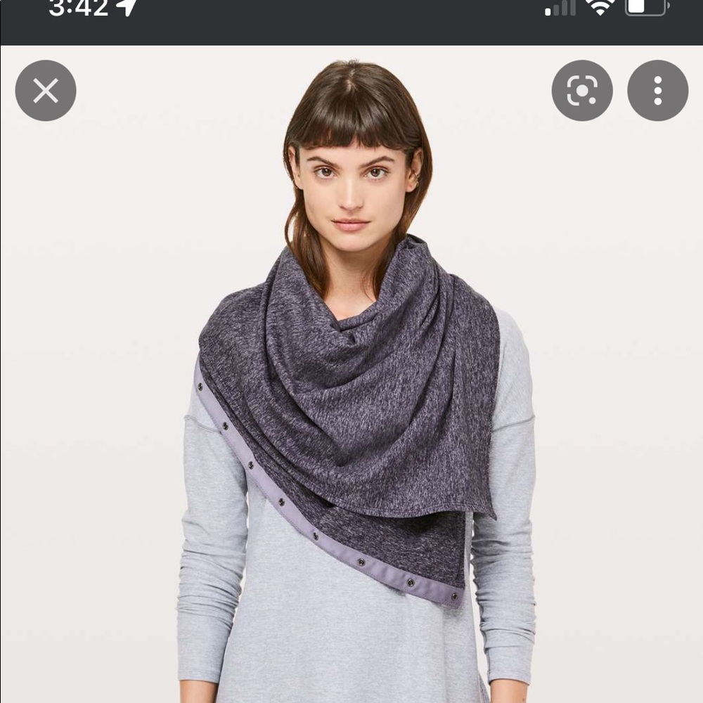 Lulu lemon purple infinity scarf
